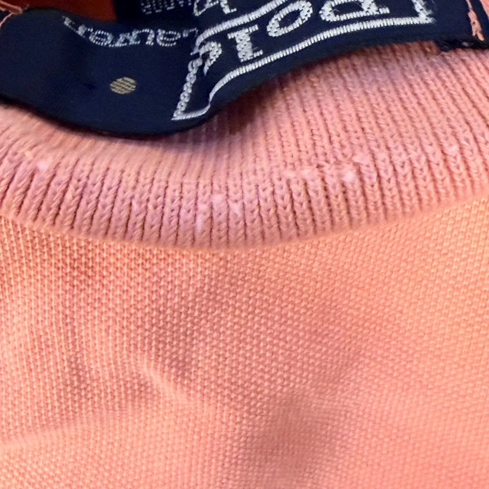 Polo Ralph Lauren Polo Shirt Mens L Orange Peach Classic Pique Cotton Golf Pony